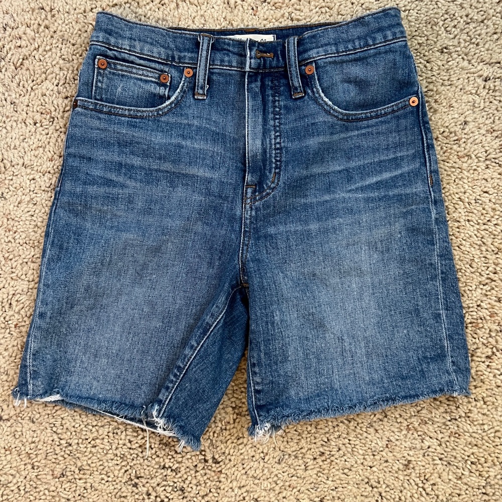 Madewell High-Rise Denim Mid-Length Jean Shorts